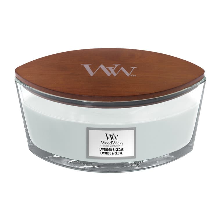 Woodwick sviečka loď Lavender and Cedar 1