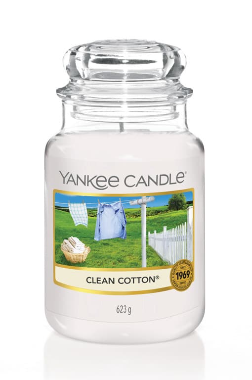 Vonná sviečka Yankee Candle veľká Clean cotton 1