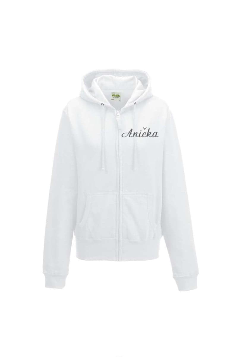 Dámska mikina na zips s kapucňou personalizovaná