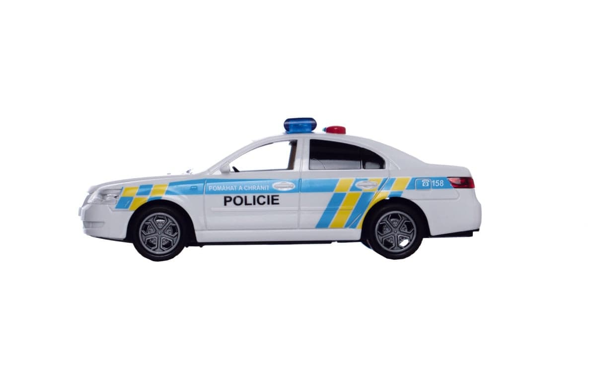 Auto polícia 15 cm so zvukom/svetlom na zotrvačník