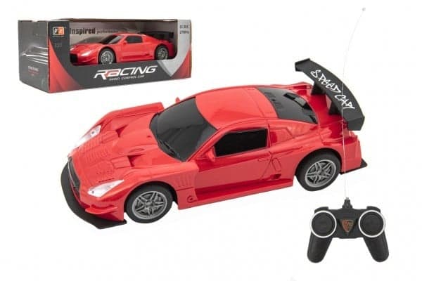 Auto RC šport plast 20 cm červené na batérie