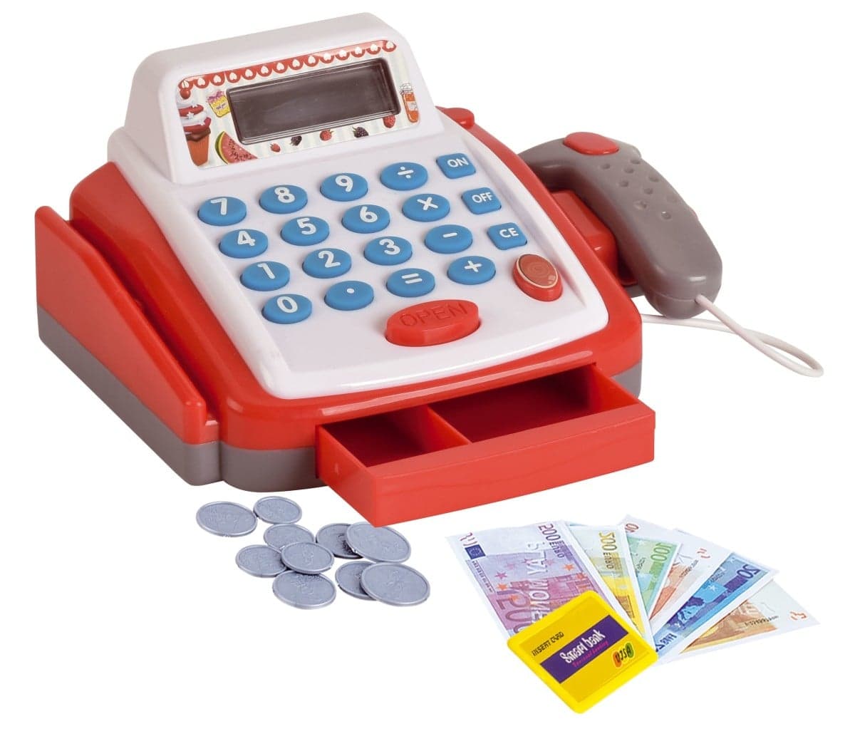 Pokladňa mini digitálna 18 cm s doplnkami so zvukom/svetlom