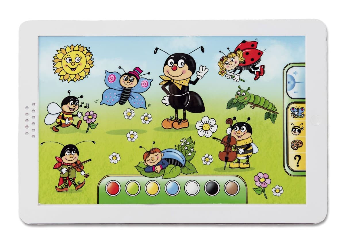 Mravčekov tablet na batérie so zvukom