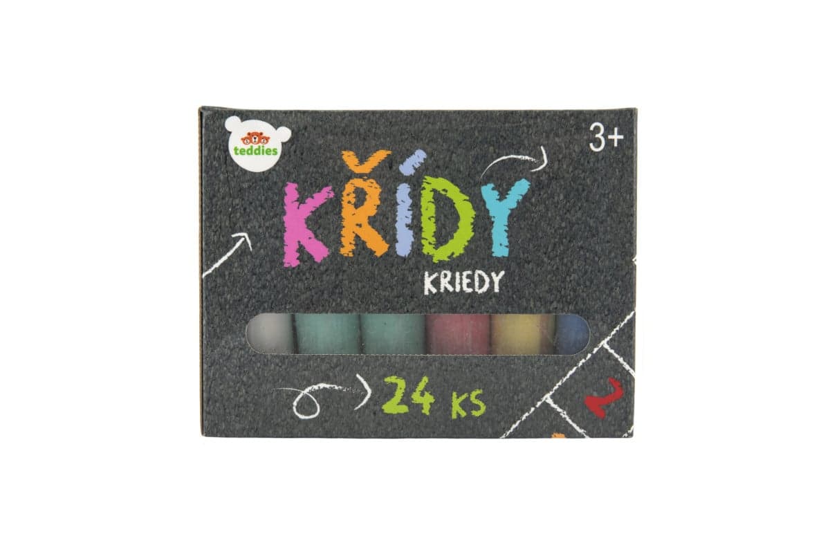 Chodníkové kriedy farebné 24 ks