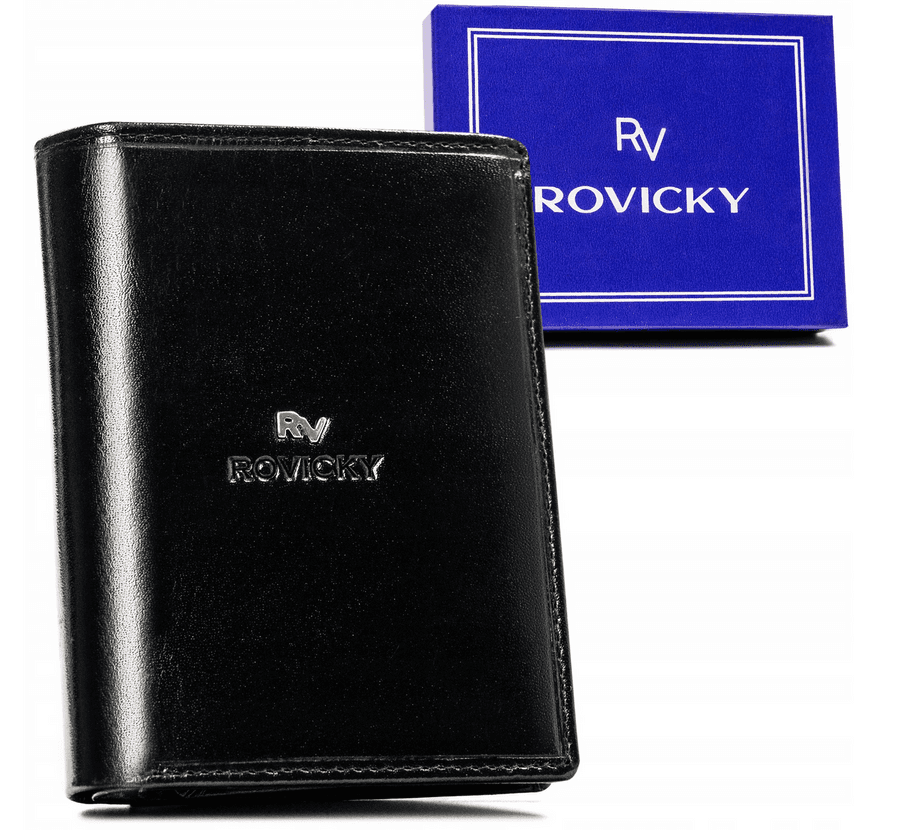 Pánska kožená peňaženka s RFID ochranou Rovicky RV-75699-BCA skl. 1