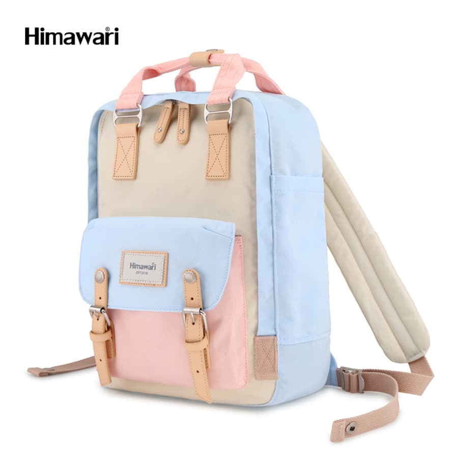 Pastelový dámsky ruksak na notebook 14'' s priehradkami - Himawari 1