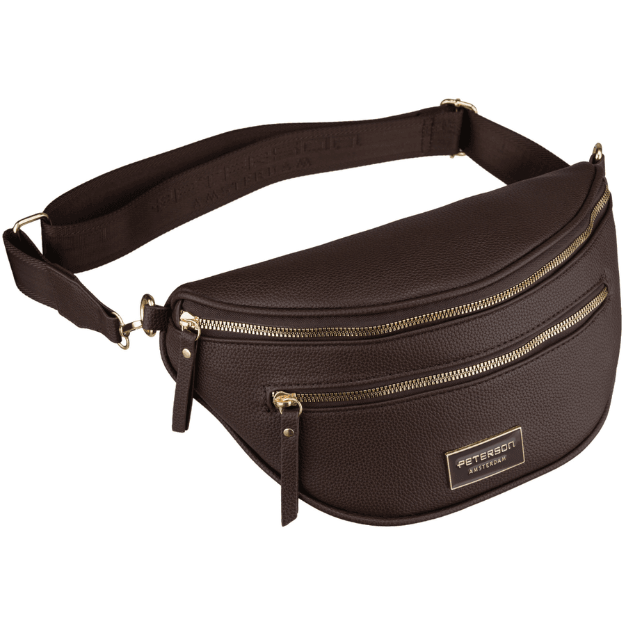 Dámska hnedá crossbody taška z ekokože Peterson 1