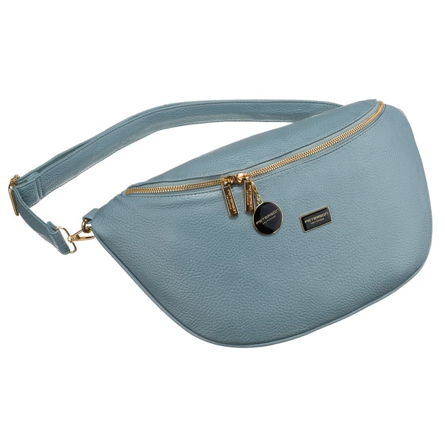 Modrá dámska ľadvinka crossbody z ekokože 1