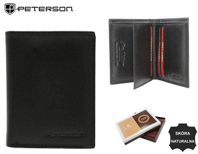 Dámska kožená peňaženka PTN RD-290-GCL BLACK 1