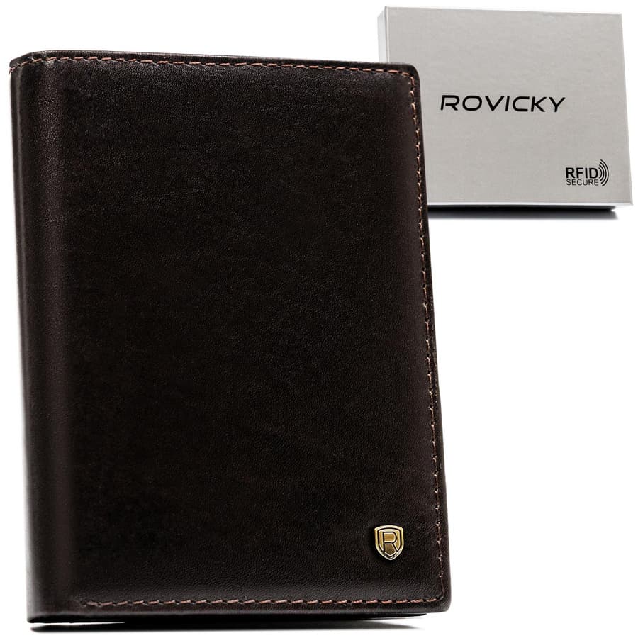 Minimalistická pánska kožená peňaženka na mince na zips - Rovicky 1