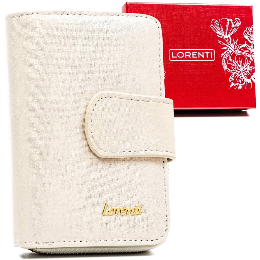Kožená, elegantná dámska peňaženka na patentku a zips - Lorenti 1