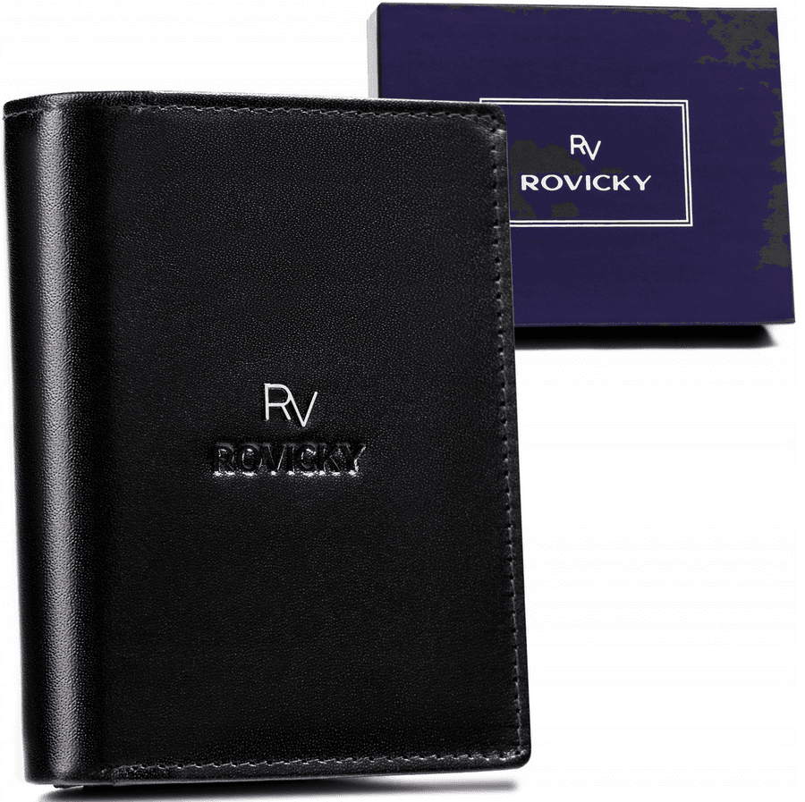 Pánska peňaženka z prírodnej kože s RFID systémom - Rovicky 1