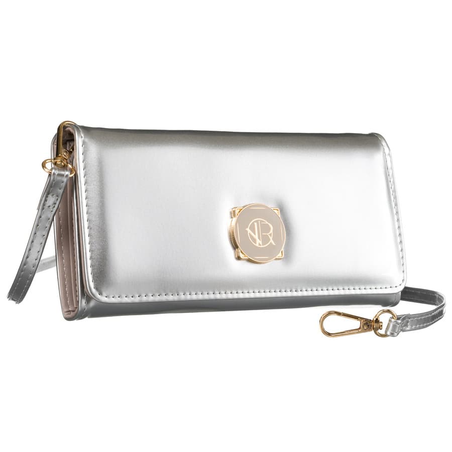 Elegantná mini kabelka v striebornej farbe - Rovicky 1