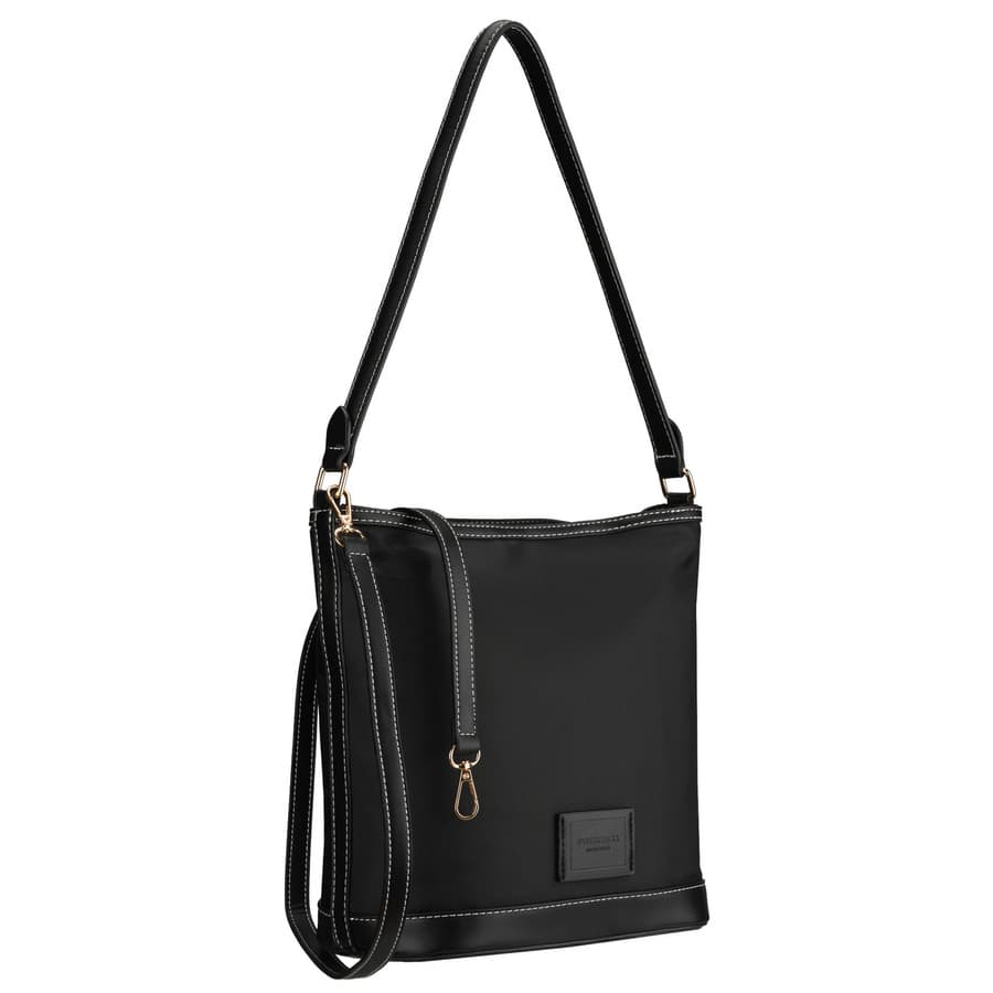 Dámska čierna crossbody kabelka z polyesteru - Peterson 1
