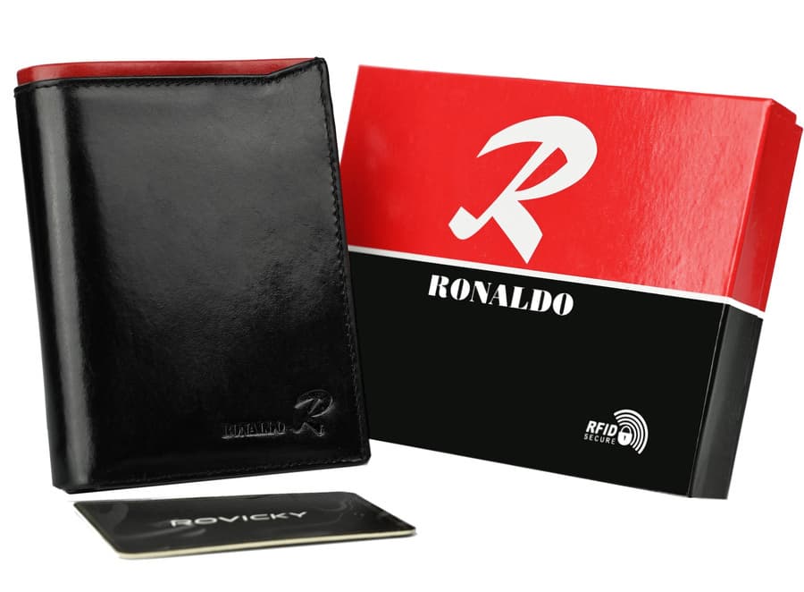 Kožená peňaženka proti krádeži - Ronaldo 1