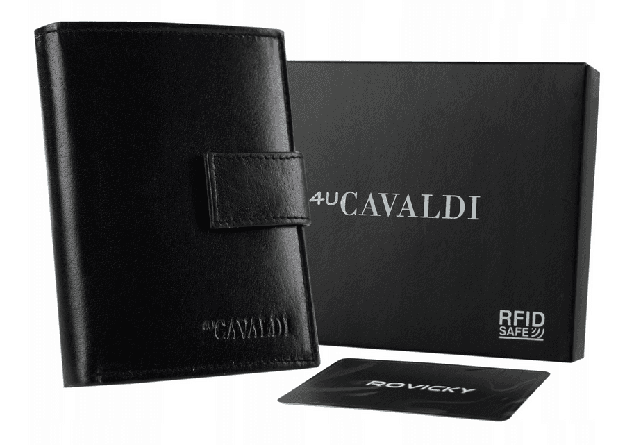 Pánska kožená peňaženka s RFID systémom - 4U Cavaldi