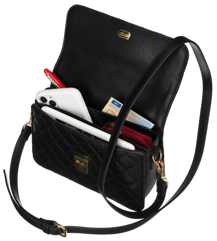 Elegantná, prešívaná crossbody messenger kabelka - David Jones 1