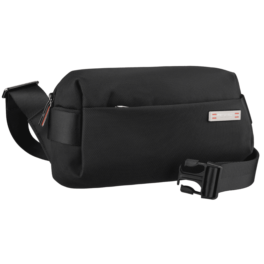 Pánska čierna crossbody taška / ľadvinka Peterson 1