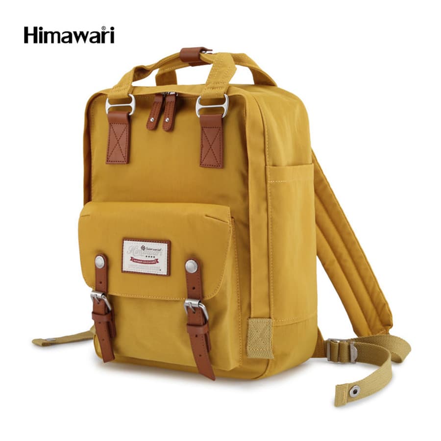 Žltý praktický mestský ruksak s priehradkou na notebook - Himawari 1