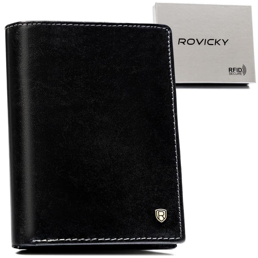Pánska kožená peňaženka na doklady s RFID - Rovicky 1