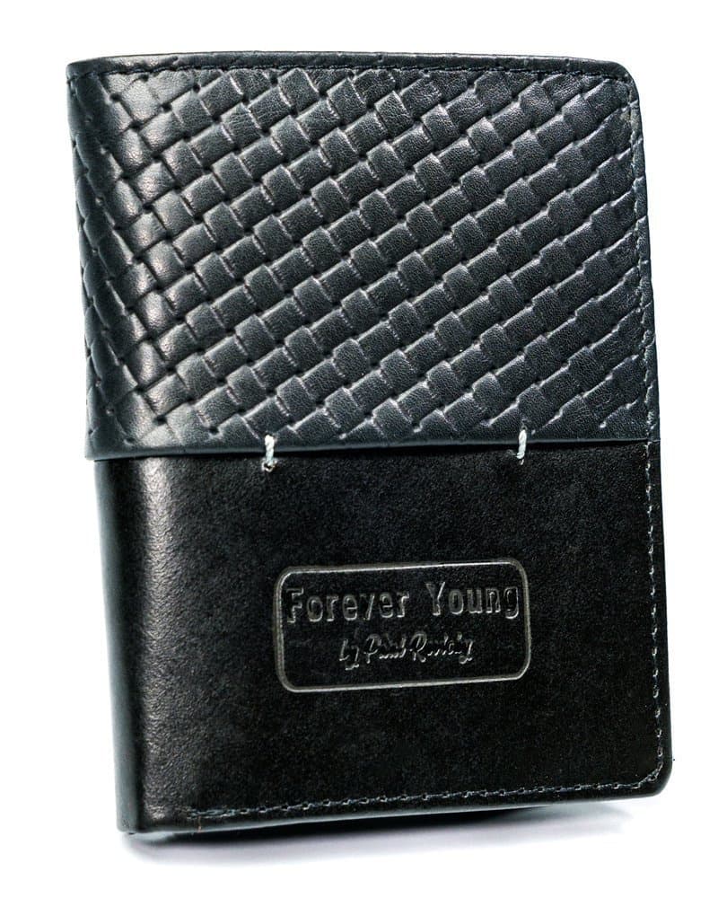 Čierna pánska kožená peňaženka - Forever Young® 1