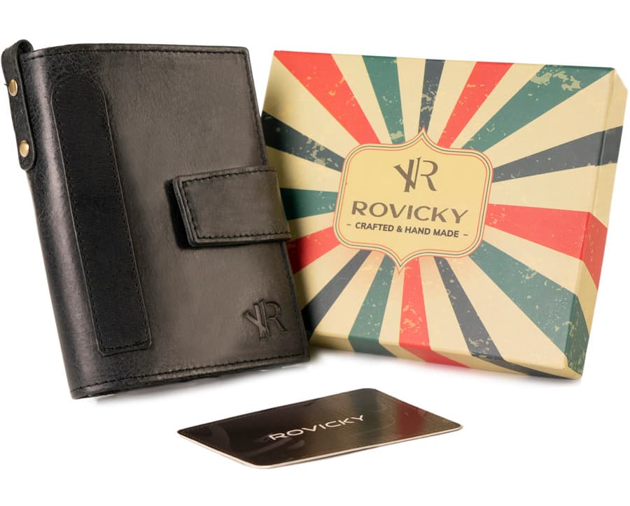 Pánska kožená peňaženka v retro štýle - Rovicky 1