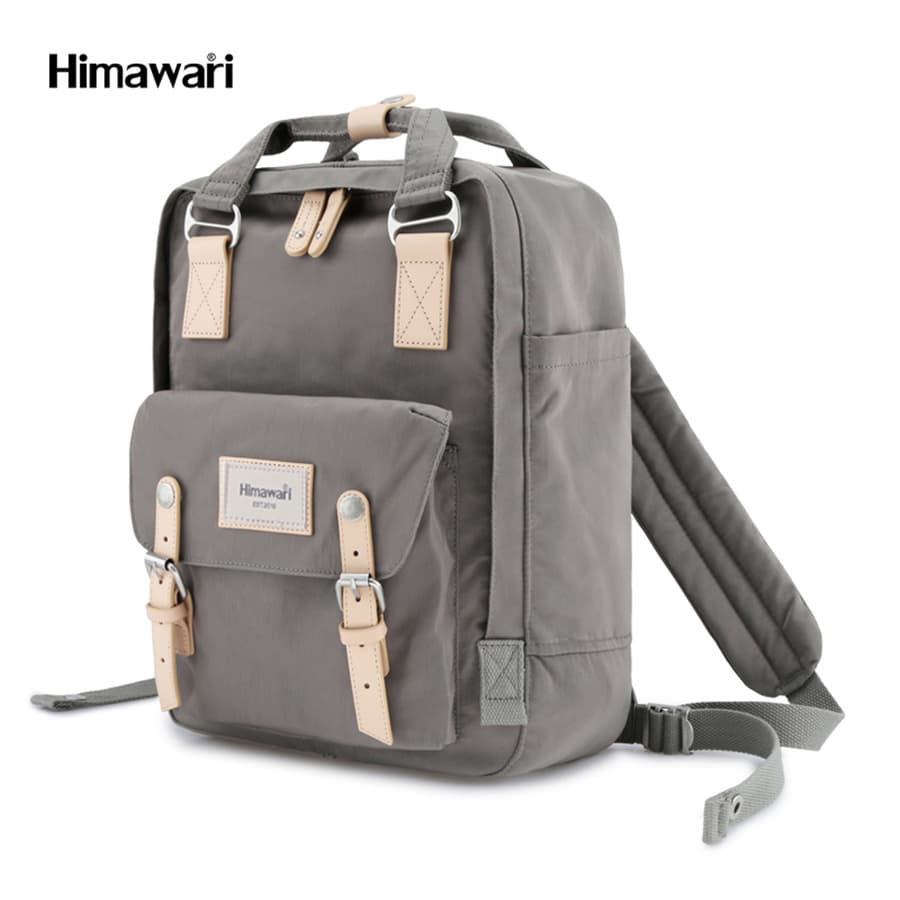 Priestranný sivý ruksak s priehradkou na notebook 14" – Himawari 1