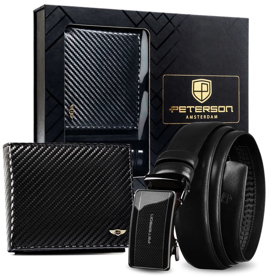 Priestranná RFID peňaženka a automatický opasok Peterson