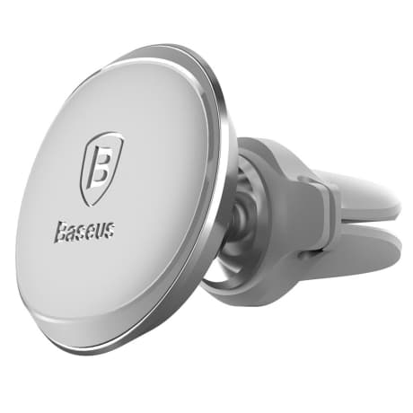 Baseus Ventilation magnetický držiak na mobil do auta, strieborný 1