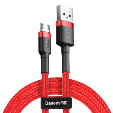 Baseus Cafule kábel USB / Micro USB QC 3.0 1.5A 2m, červený (CAMKLF-C09) 1