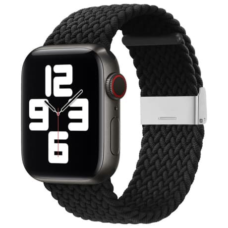 BStrap Nylon Braided remienok na Apple Watch 38/40/41mm, black 1