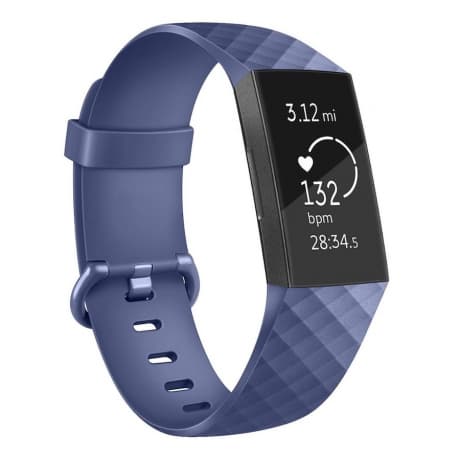 BStrap Silicone Diamond (Small) remienok na Fitbit Charge 3 / 4, dark blue (SFI008C07) 1