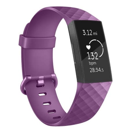 BStrap Silicone Diamond (Small) remienok na Fitbit Charge 3 / 4, purple (SFI008C08) 1
