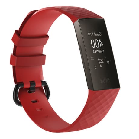 BStrap Silicone Diamond (Large) remienok na Fitbit Charge 3 / 4, red (SFI008C12) 1