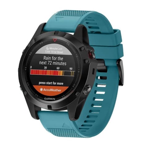 BStrap Silicone Acton remienok na Garmin Fenix 5s / 5s Plus, dark teal (SGA003C05) 1