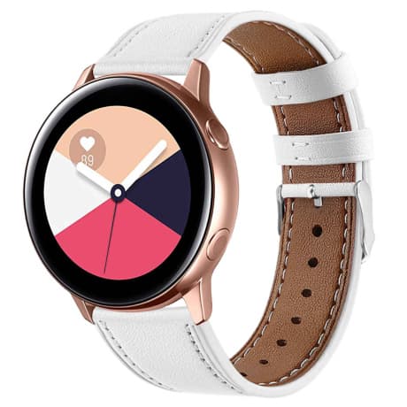 BStrap Leather Italy remienok na Xiaomi Amazfit GTR Mini, white 1