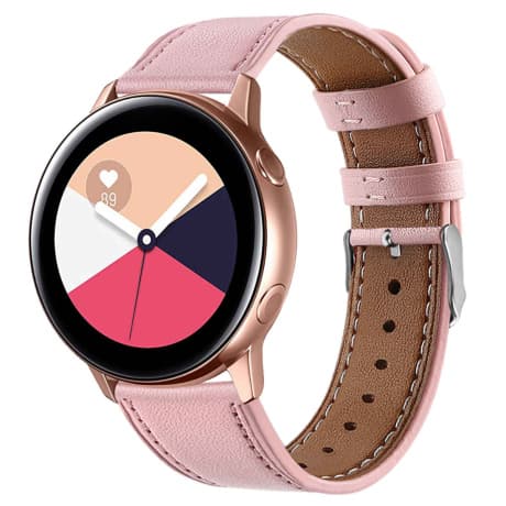 BStrap Leather Italy remienok na Garmin Vivoactive 5, pink 1