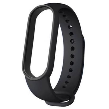 BStrap Silicone remienok na Xiaomi Mi Band 5/6/7, black (SXI011C01) 1