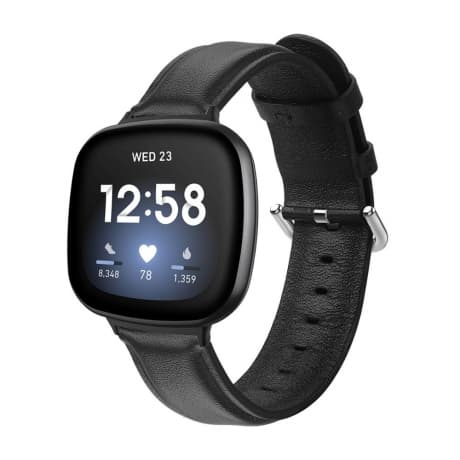 BStrap Leather Lux remienok na Fitbit Versa 3, black (SFI012C01) 1