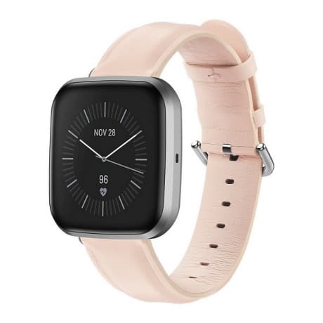 BStrap Leather Lux remienok na Fitbit Versa 3, sand pink (SFI012C07) 1