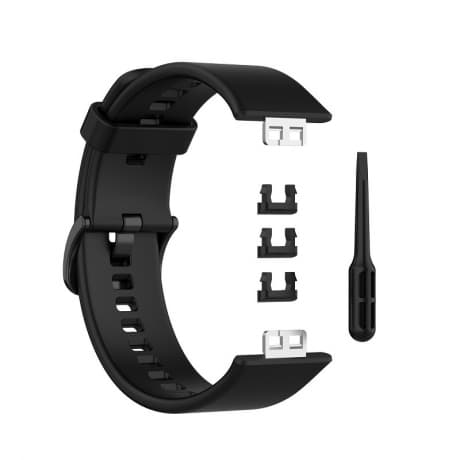 BStrap Silicone remienok na Huawei Watch Fit, black (SHU005C01) 1