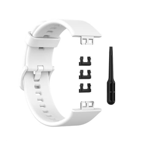BStrap Silicone remienok na Huawei Watch Fit, white (SHU005C02) 1