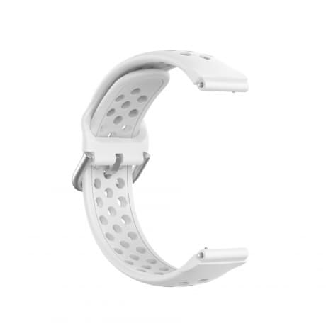 BStrap Silicone Dots remienok na Garmin Vivoactive 4s, white (SGA007C02) 1
