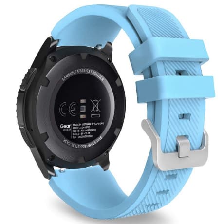 BStrap Silicone Sport remienok na Samsung Gear S3, pastel blue (SSG006C25) 1