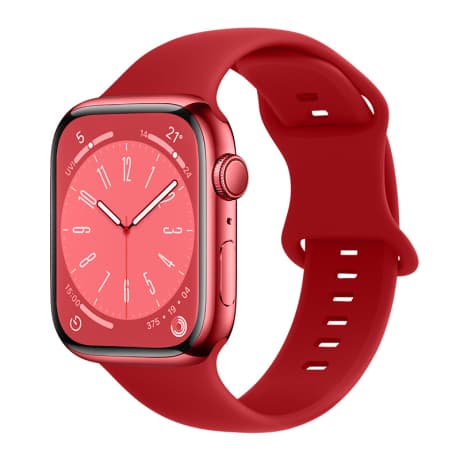 BStrap Smooth Silicone remienok na Apple Watch 38/40/41mm, red (SAP014C03) 1