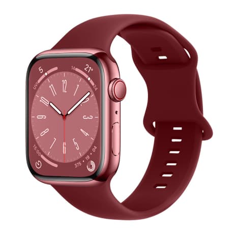 BStrap Smooth Silicone remienok na Apple Watch 38/40/41mm, claret (SAP014C08) 1
