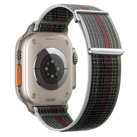 BStrap Velcro Nylon remienok na Apple Watch 42/44/45mm, midnight (SAP016C20) 1