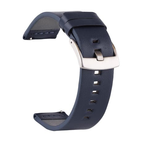 BStrap Fine Leather remienok na Garmin Vivoactive 5, blue 1