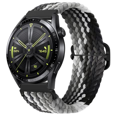 BStrap Elastic Nylon remienok na Garmin Vivoactive 5, black qiao 1