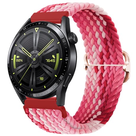 BStrap Elastic Nylon remienok na Garmin Venu 2 Plus, strawberry (SSG024C1109) 1